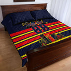 Personalised Adelaide Crows City Of Football Team Quilt Bed Set Adelaide City Skyline Illustration Sport Fan