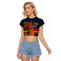 Personalised Adelaide Crows City Of Football Team Raglan Cropped T Shirt Adelaide City Skyline Illustration Sport Fan
