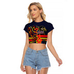 Personalised Adelaide Crows City Of Football Team Raglan Cropped T Shirt Adelaide City Skyline Illustration Sport Fan