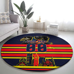 Personalised Adelaide Crows City Of Football Team Round Carpet Adelaide City Skyline Illustration Sport Fan