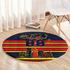 Personalised Adelaide Crows City Of Football Team Round Carpet Adelaide City Skyline Illustration Sport Fan
