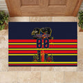 Personalised Adelaide Crows City Of Football Team Rubber Doormat Adelaide City Skyline Illustration Sport Fan