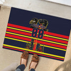 Personalised Adelaide Crows City Of Football Team Rubber Doormat Adelaide City Skyline Illustration Sport Fan