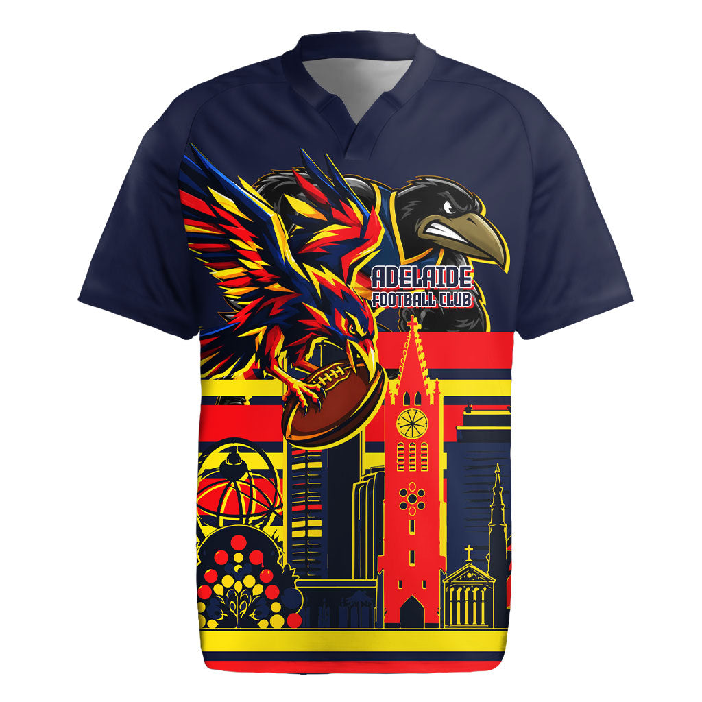Personalised Adelaide Crows City Of Football Team Rugby Jersey Adelaide City Skyline Illustration Sport Fan