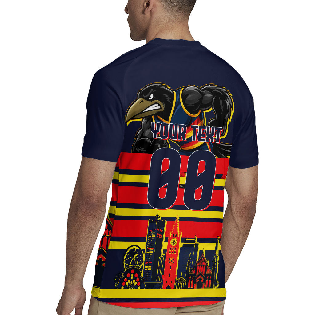 Personalised Adelaide Crows City Of Football Team Rugby Jersey Adelaide City Skyline Illustration Sport Fan