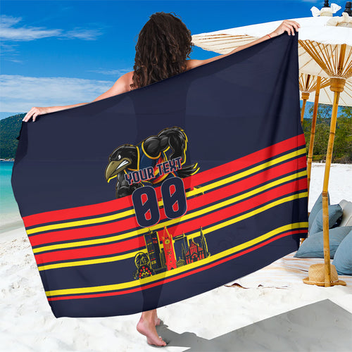 Personalised Adelaide Crows City Of Football Team Sarong Adelaide City Skyline Illustration Sport Fan