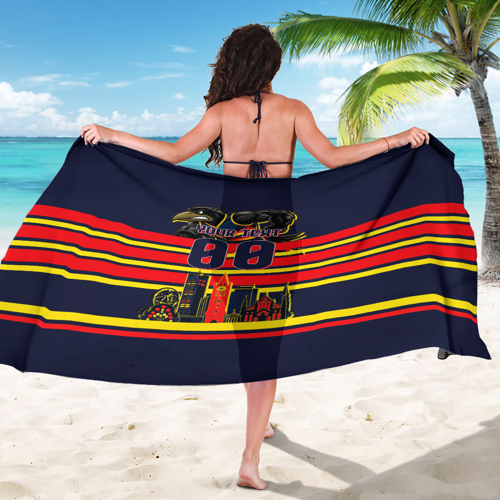 Personalised Adelaide Crows City Of Football Team Sarong Adelaide City Skyline Illustration Sport Fan