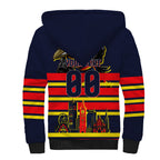 Personalised Adelaide Crows City Of Football Team Sherpa Hoodie Adelaide City Skyline Illustration Sport Fan
