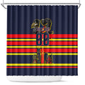 Personalised Adelaide Crows City Of Football Team Shower Curtain Adelaide City Skyline Illustration Sport Fan