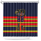 Personalised Adelaide Crows City Of Football Team Shower Curtain Adelaide City Skyline Illustration Sport Fan