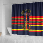 Personalised Adelaide Crows City Of Football Team Shower Curtain Adelaide City Skyline Illustration Sport Fan