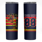 Personalised Adelaide Crows City Of Football Team Skinny Tumbler Adelaide City Skyline Illustration Sport Fan