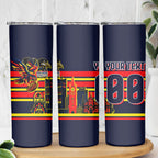 Personalised Adelaide Crows City Of Football Team Skinny Tumbler Adelaide City Skyline Illustration Sport Fan