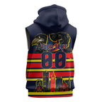 Personalised Adelaide Crows City Of Football Team Sleeveless Hoodie Adelaide City Skyline Illustration Sport Fan