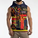 Personalised Adelaide Crows City Of Football Team Sleeveless Hoodie Adelaide City Skyline Illustration Sport Fan