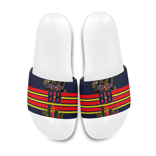 Personalised Adelaide Crows City Of Football Team Slide Sandals Adelaide City Skyline Illustration Sport Fan