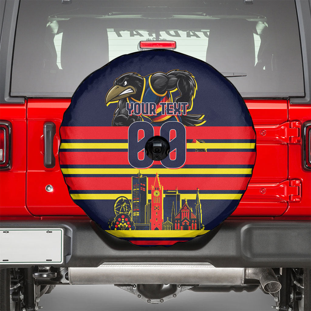 Personalised Adelaide Crows City Of Football Team Spare Tire Cover Adelaide City Skyline Illustration Sport Fan