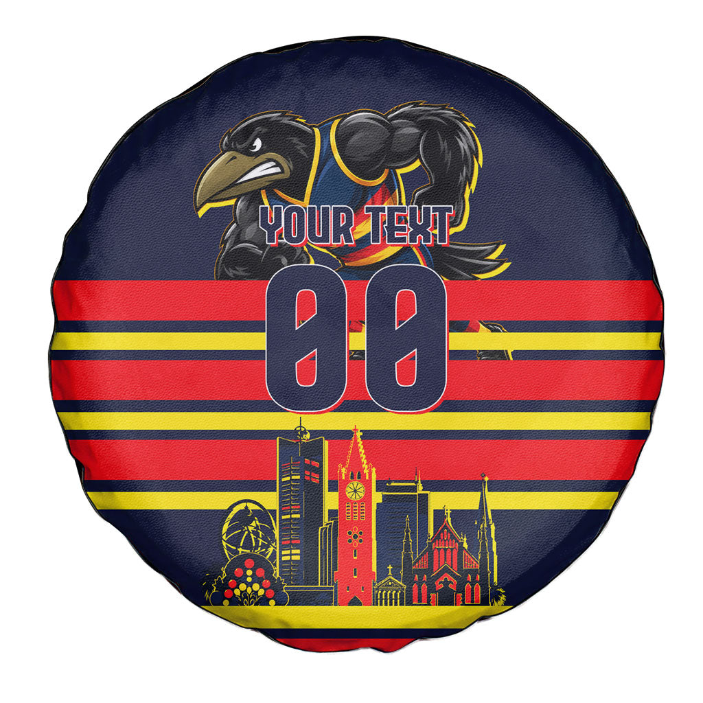 Personalised Adelaide Crows City Of Football Team Spare Tire Cover Adelaide City Skyline Illustration Sport Fan
