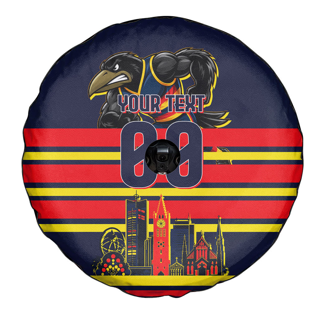 Personalised Adelaide Crows City Of Football Team Spare Tire Cover Adelaide City Skyline Illustration Sport Fan