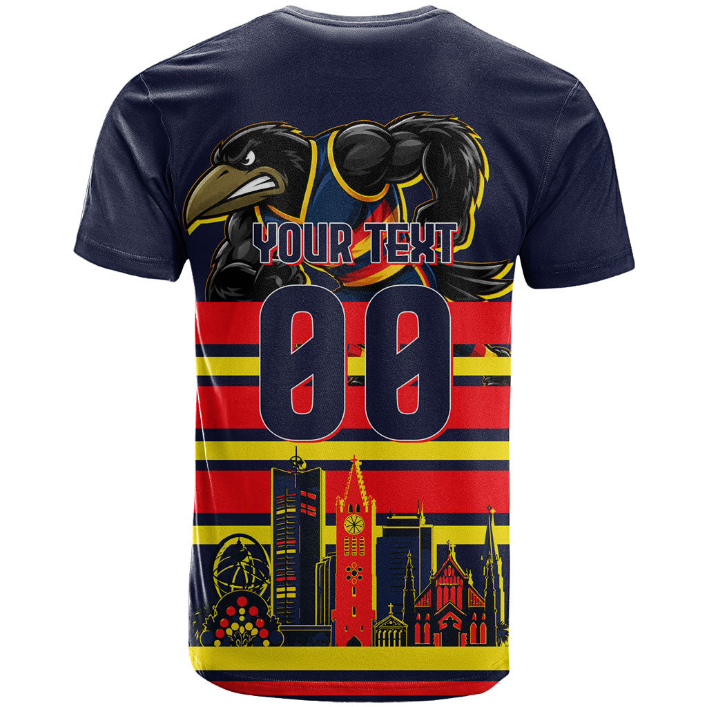 Personalised Adelaide Crows City Of Football Team T Shirt Adelaide City Skyline Illustration Sport Fan