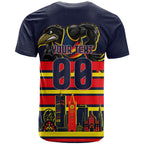 Personalised Adelaide Crows City Of Football Team T Shirt Adelaide City Skyline Illustration Sport Fan