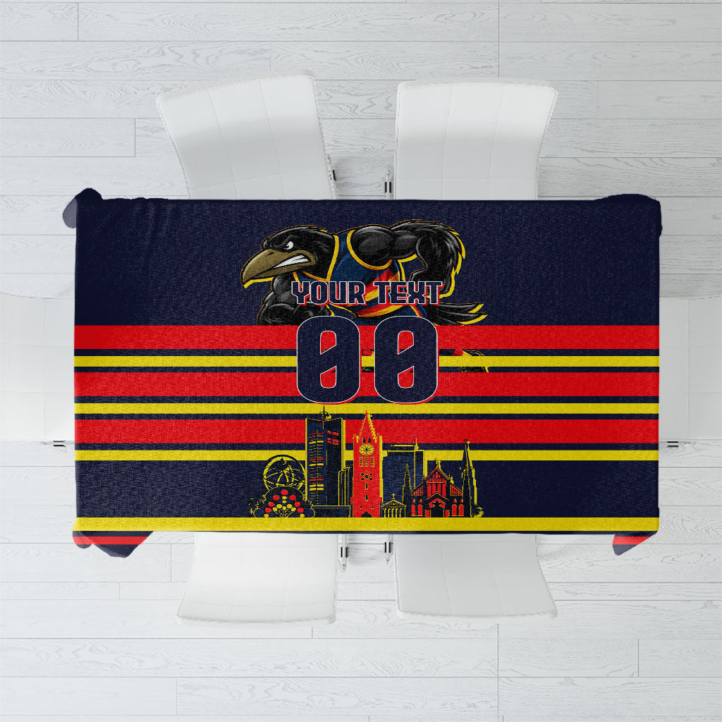 Personalised Adelaide Crows City Of Football Team Tablecloth Adelaide City Skyline Illustration Sport Fan