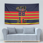 Personalised Adelaide Crows City Of Football Team Tapestry Adelaide City Skyline Illustration Sport Fan