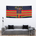 Personalised Adelaide Crows City Of Football Team Tapestry Adelaide City Skyline Illustration Sport Fan