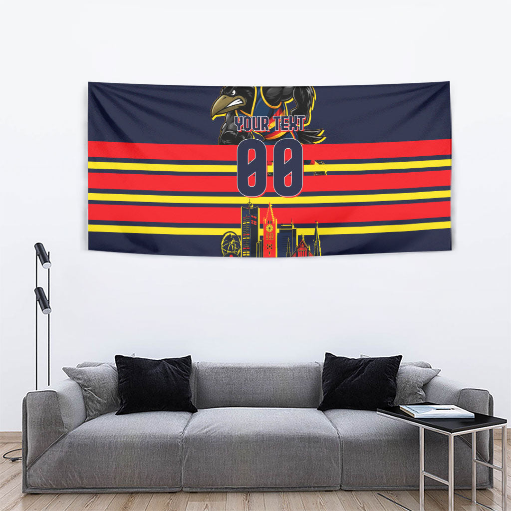 Personalised Adelaide Crows City Of Football Team Tapestry Adelaide City Skyline Illustration Sport Fan