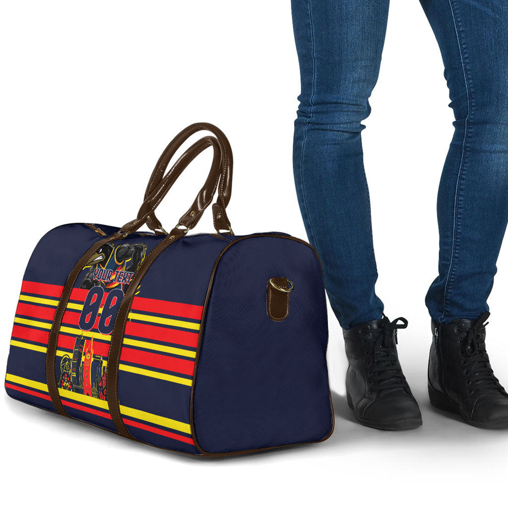 Personalised Adelaide Crows City Of Football Team Travel Bag Adelaide City Skyline Illustration Sport Fan