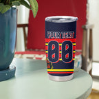 Personalised Adelaide Crows City Of Football Team Tumbler Cup Adelaide City Skyline Illustration Sport Fan