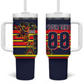 Personalised Adelaide Crows City Of Football Team Tumbler With Handle Adelaide City Skyline Illustration Sport Fan
