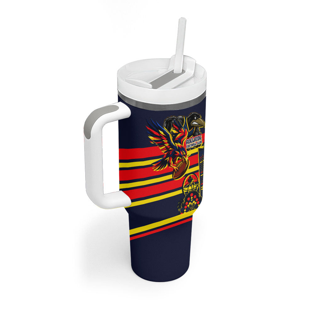 Personalised Adelaide Crows City Of Football Team Tumbler With Handle Adelaide City Skyline Illustration Sport Fan