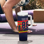 Personalised Adelaide Crows City Of Football Team Tumbler With Handle Adelaide City Skyline Illustration Sport Fan