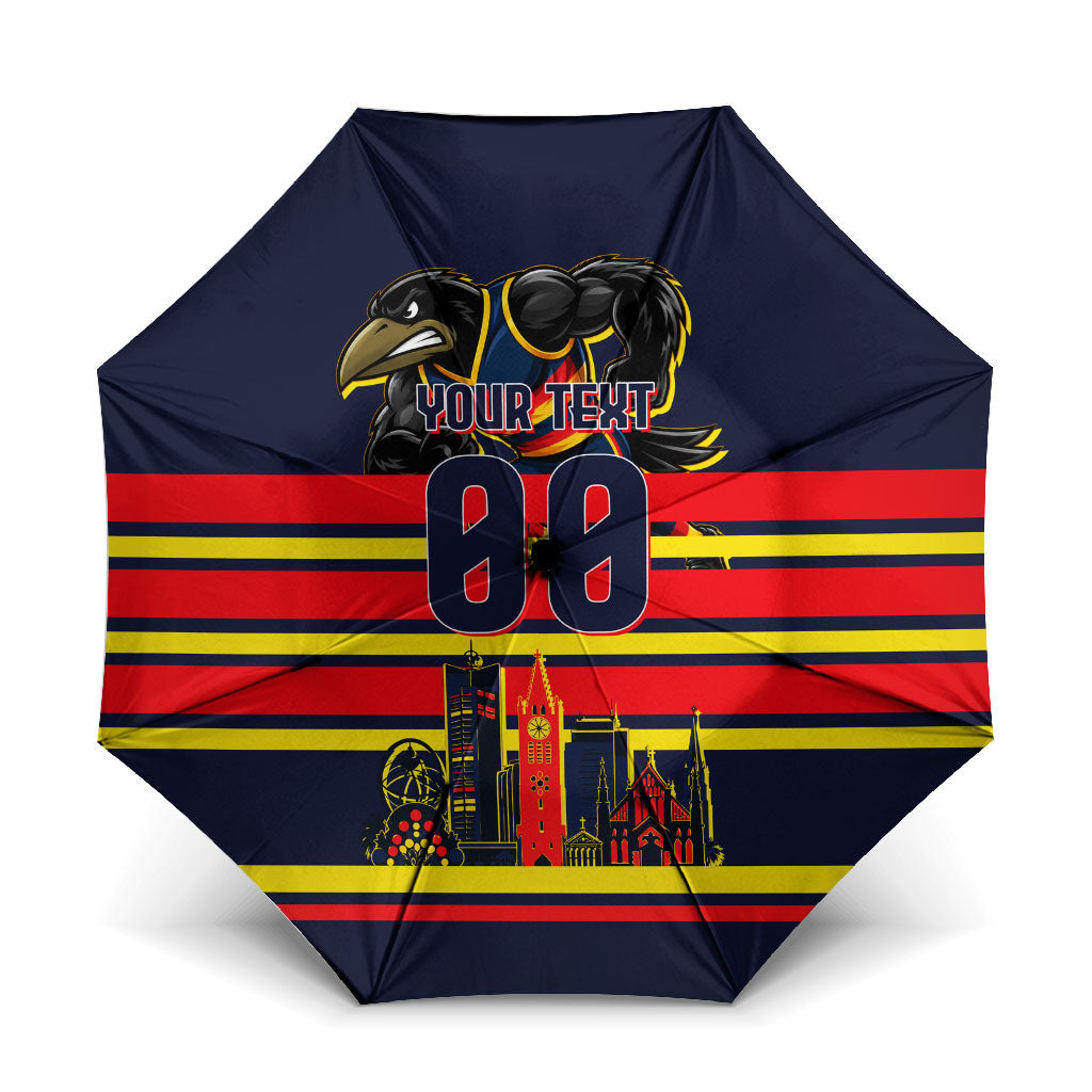 Personalised Adelaide Crows City Of Football Team Umbrella Adelaide City Skyline Illustration Sport Fan