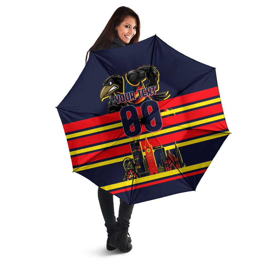 Personalised Adelaide Crows City Of Football Team Umbrella Adelaide City Skyline Illustration Sport Fan
