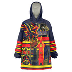 Personalised Adelaide Crows City Of Football Team Wearable Blanket Hoodie Adelaide City Skyline Illustration Sport Fan