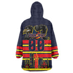 Personalised Adelaide Crows City Of Football Team Wearable Blanket Hoodie Adelaide City Skyline Illustration Sport Fan