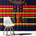 Personalised Adelaide Crows City Of Football Team Window Curtain Adelaide City Skyline Illustration Sport Fan