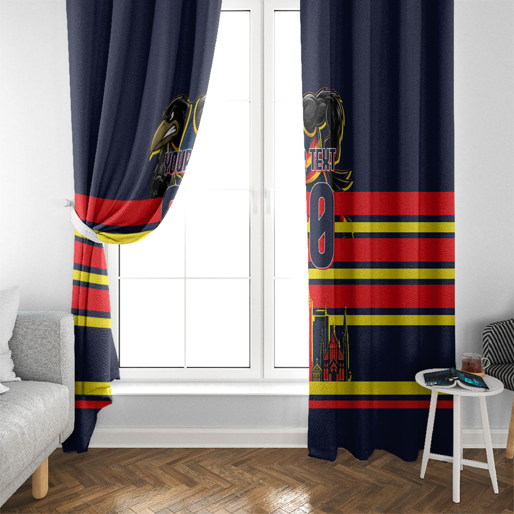 Personalised Adelaide Crows City Of Football Team Window Curtain Adelaide City Skyline Illustration Sport Fan