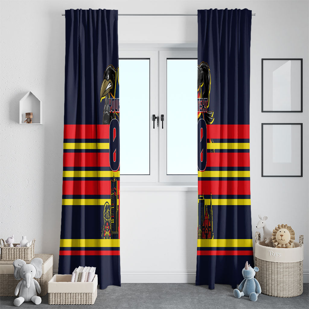 Personalised Adelaide Crows City Of Football Team Window Curtain Adelaide City Skyline Illustration Sport Fan