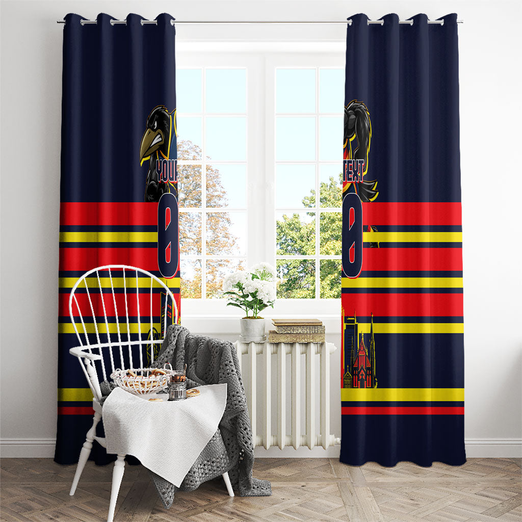 Personalised Adelaide Crows City Of Football Team Window Curtain Adelaide City Skyline Illustration Sport Fan