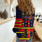 Personalised Adelaide Crows City Of Football Team Women Casual Shirt Adelaide City Skyline Illustration Sport Fan