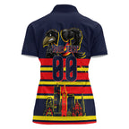 Personalised Adelaide Crows City Of Football Team Women Polo Shirt Adelaide City Skyline Illustration Sport Fan