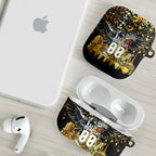 Personalised Collingwood Magpies City Of Football Team AirPods Case Melbourne City Skyline Illustration Sport Fan