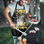 Personalised Collingwood Magpies City Of Football Team Apron Melbourne City Skyline Illustration Sport Fan