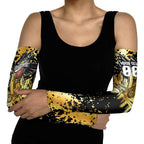 Personalised Collingwood Magpies City Of Football Team Arm Sleeves Melbourne City Skyline Illustration Sport Fan