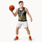Personalised Collingwood Magpies City Of Football Team Basketball Jersey Melbourne City Skyline Illustration Sport Fan