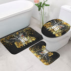 Personalised Collingwood Magpies City Of Football Team Bathroom Set Melbourne City Skyline Illustration Sport Fan