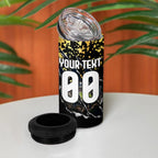 Personalised Collingwood Magpies City Of Football Team 4 in 1 Can Cooler Tumbler Melbourne City Skyline Illustration Sport Fan